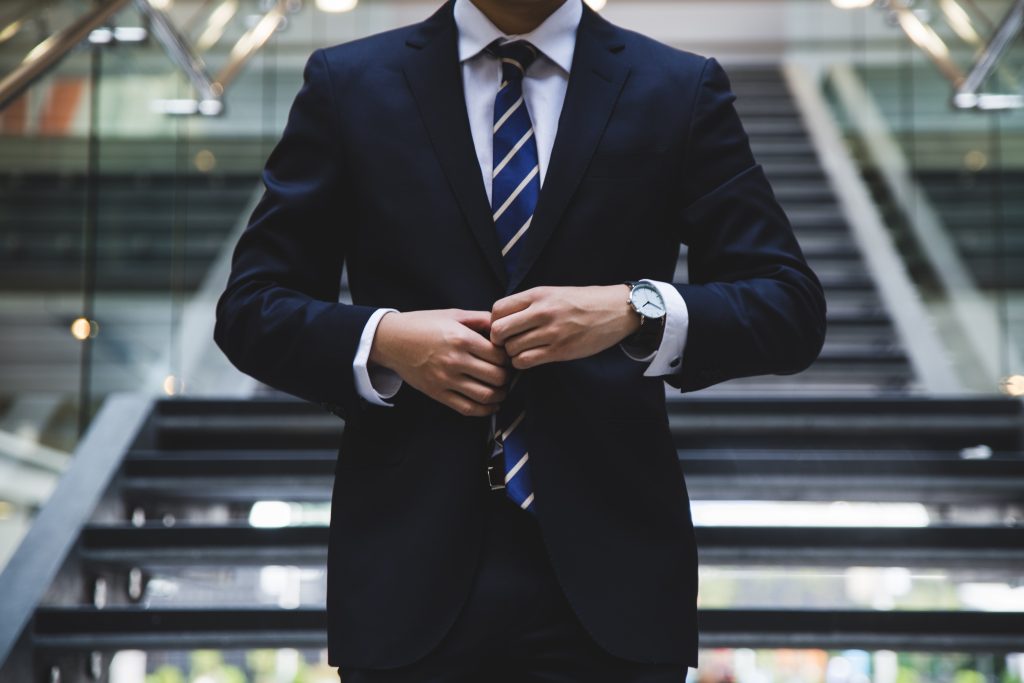 lawyer wearing suit