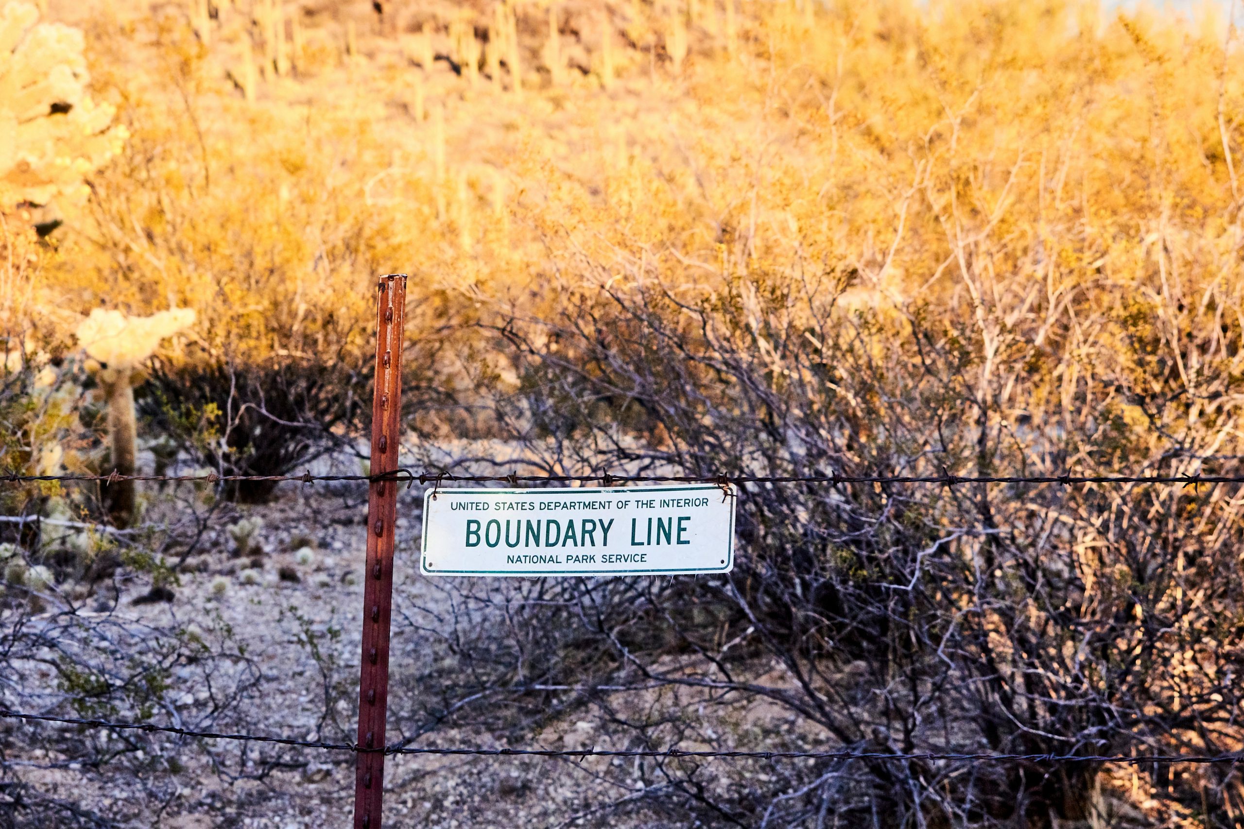 boundary sign